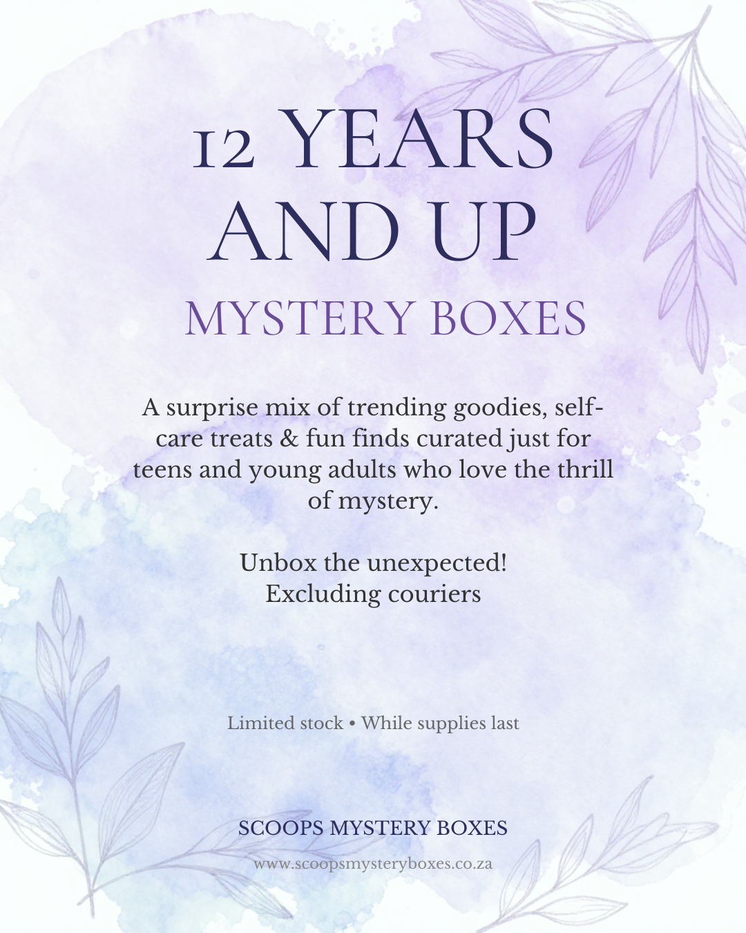 SMB - ages 12 & Up - Scoops Mystery Boxes